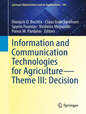 cover image of Information and Communication Technologies for Agriculture—Theme III